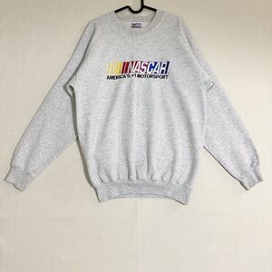 VINTAGE NASCAR racing embroidered crewneck sweatshirt size medium